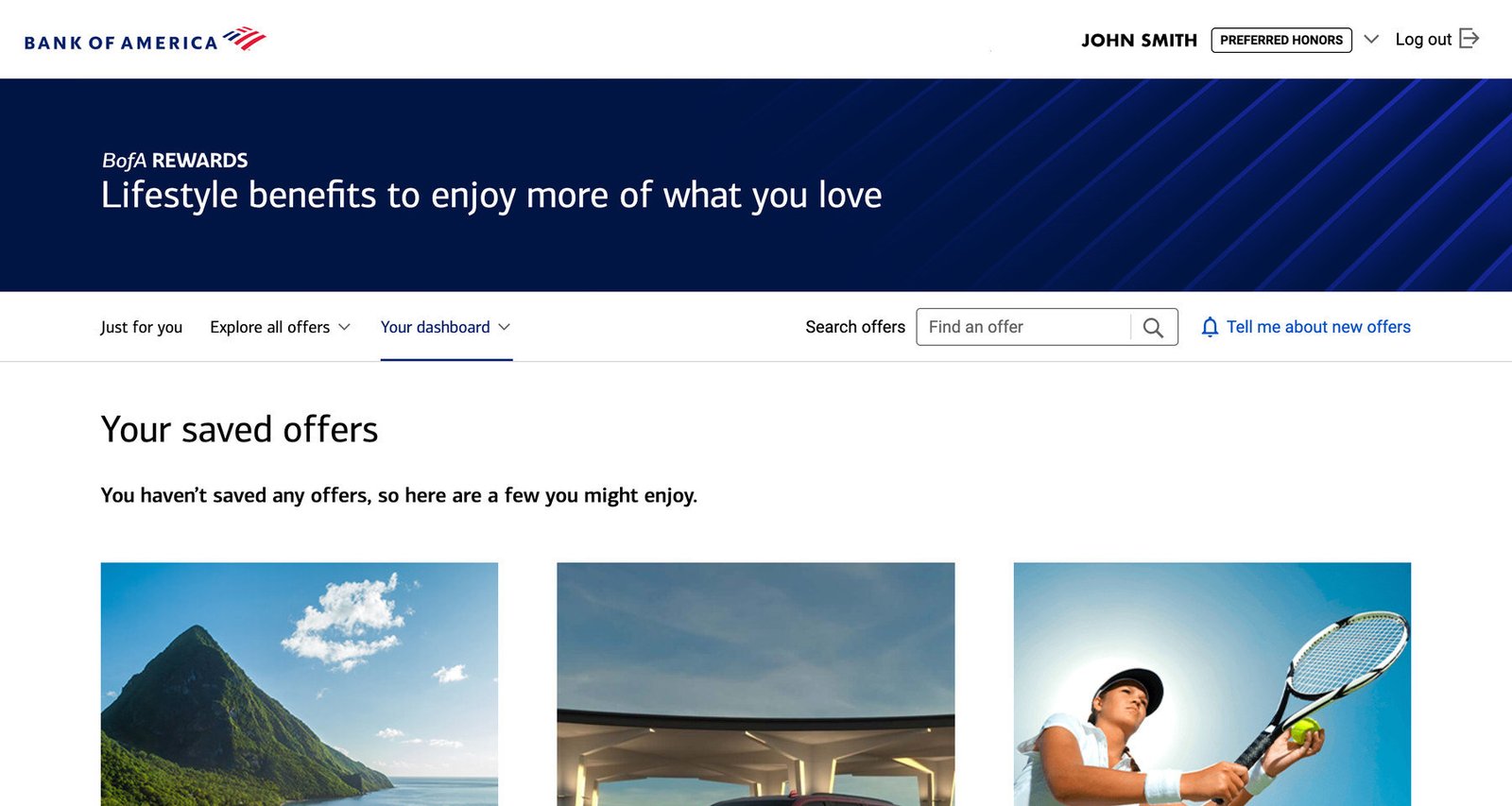 After &mdash; saved offers with recommendations